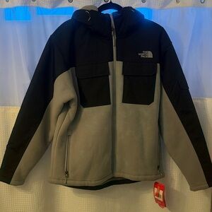 The North Face Two-Tone Black and Gray Fleece Jacket